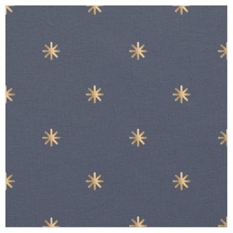 blue fabric with gold stars